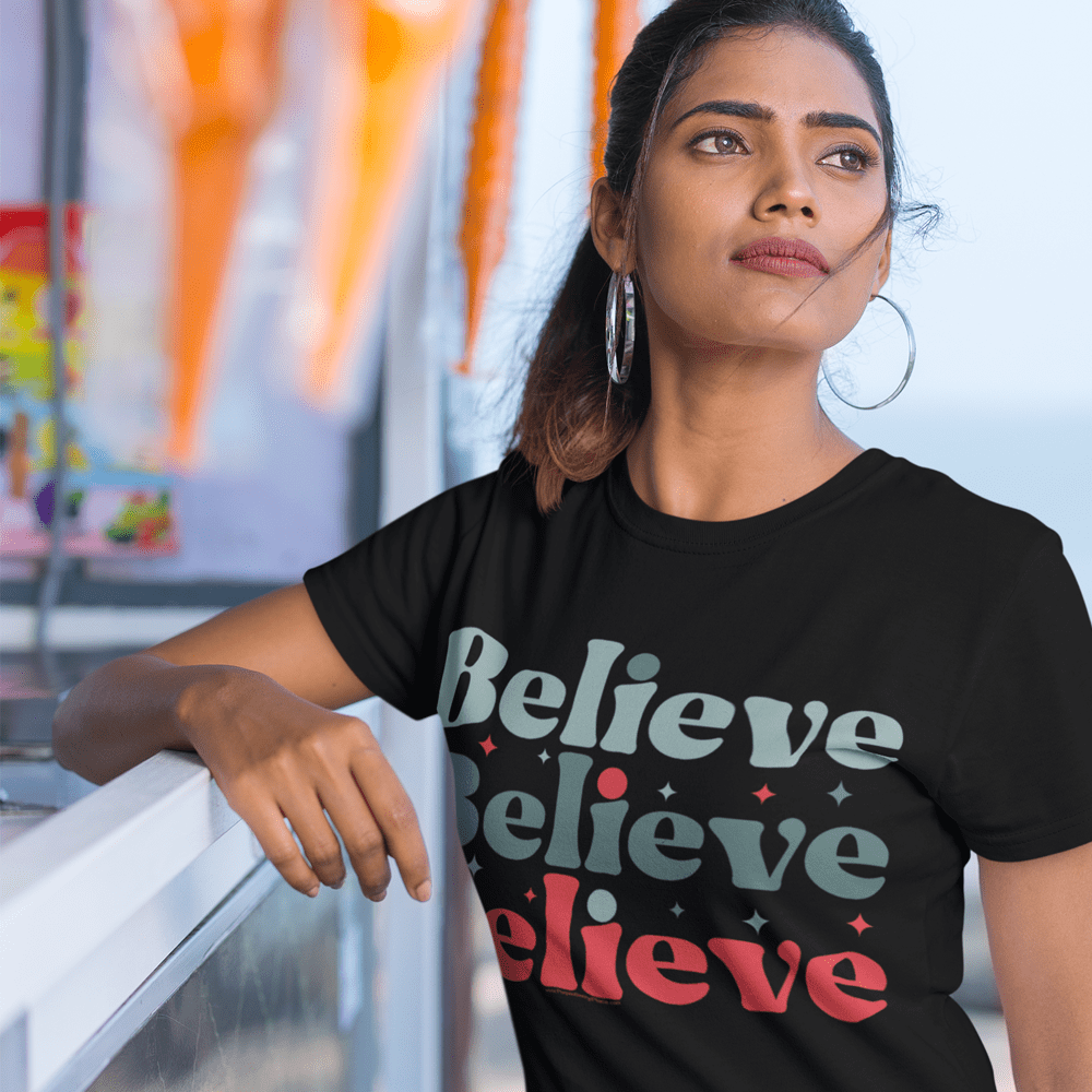 "Believe" T-Shirt & BONUS Motivational Saying Set Download