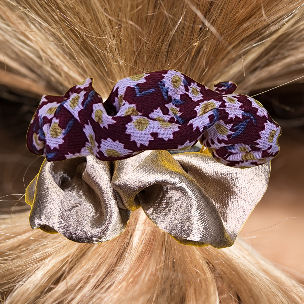 Scrunchie Combo for Hair Fun & Bad Hair Day Solutions (Set 2)