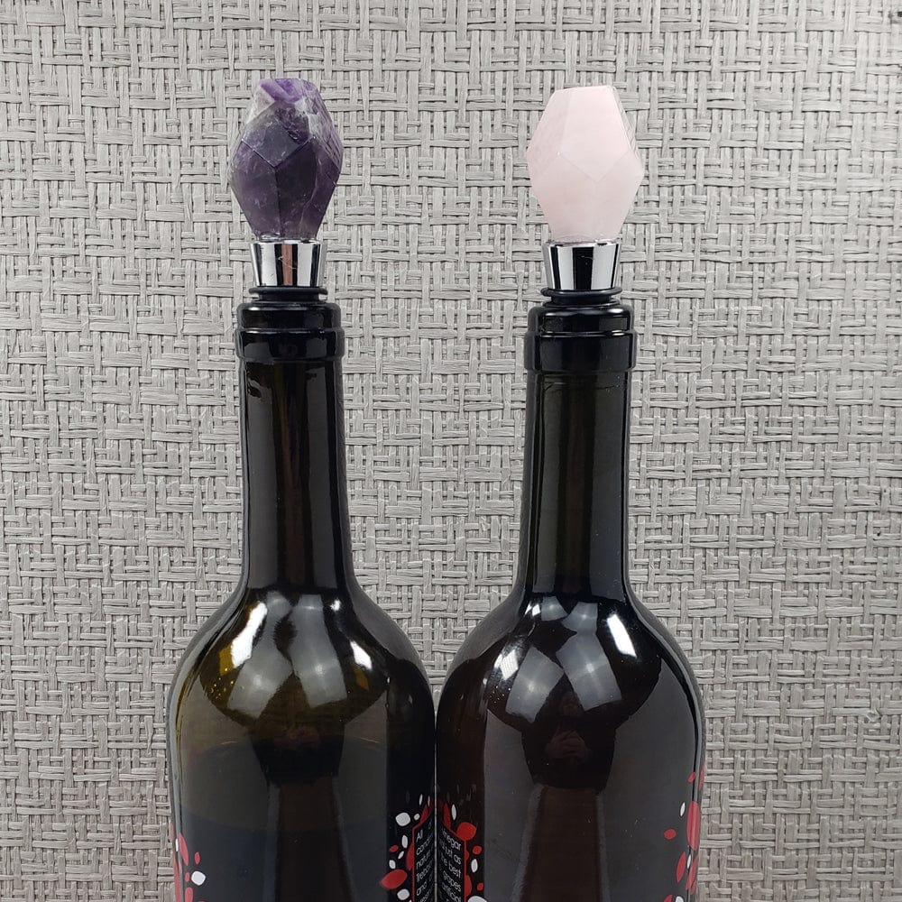 Amethyst & Rose Quartz Bottle Toppers