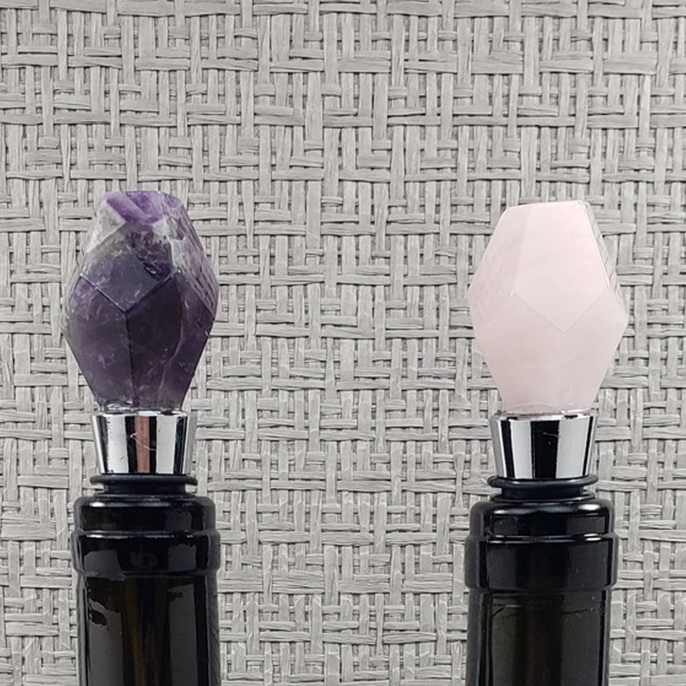 Amethyst & Rose Quartz Bottle Toppers