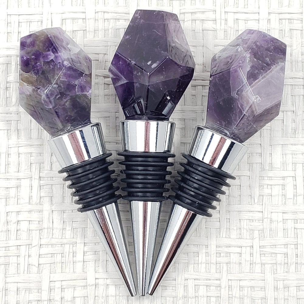 Amethyst & Rose Quartz Bottle Toppers